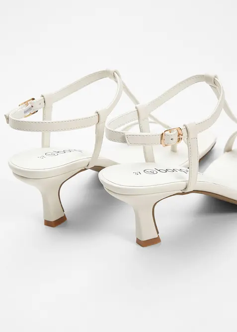 Sandali con tacco e cinturino, bonprix