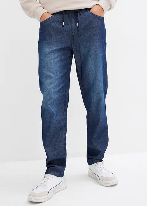 Jeans con elastico in vita in denim estivo, classic fit (pacco da 2), bonprix
