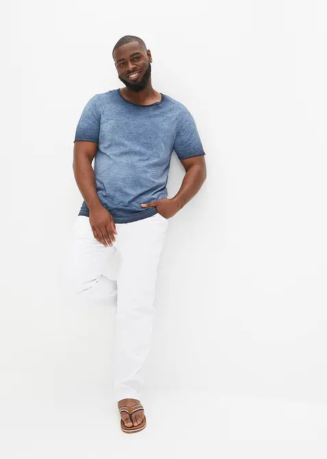 T-shirt in puro cotone biologico con effetto lavato, bonprix