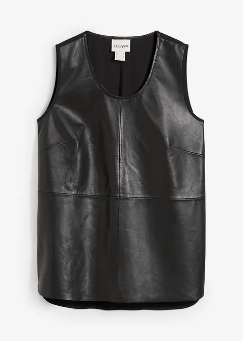 Canotta con davanti in nappa d'agnello, bonprix