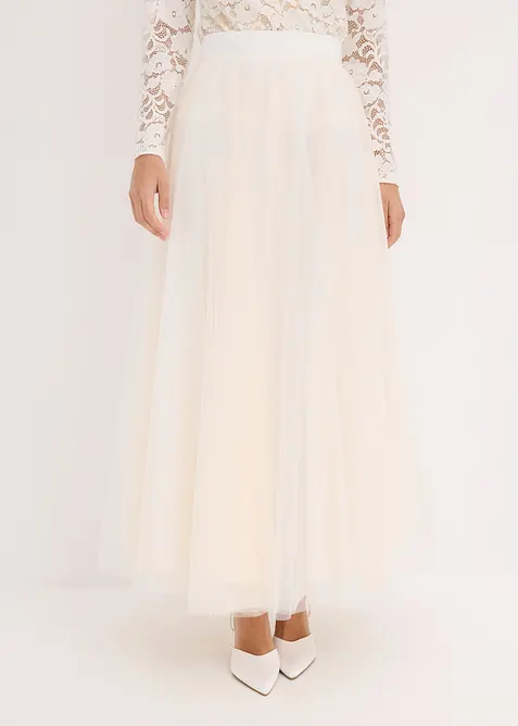 Gonna lunga in delicato tulle, bonprix