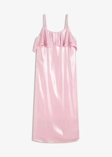 Abito con spalline sottili e volant, bonprix