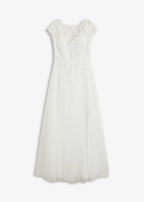 Abito da sposa in delicato tulle con pizzo, bonprix