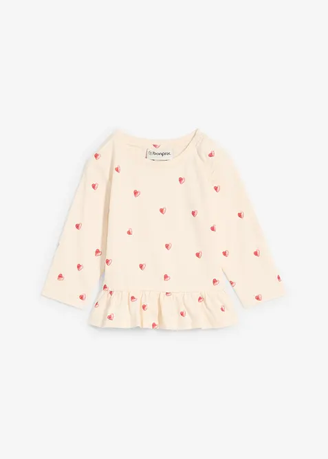 Maglia a maniche lunghe in puro cotone biologico, bonprix