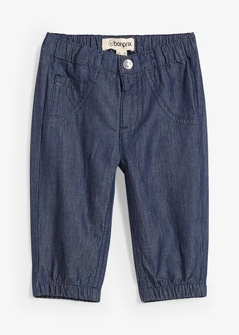 Jeans con elastico in vita in puro cotone biologico, bonprix