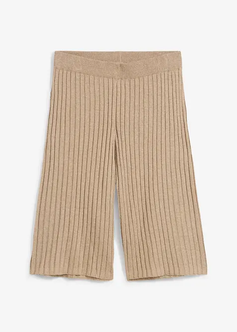 Bermuda a vita alta in maglia di misto viscosa, bonprix