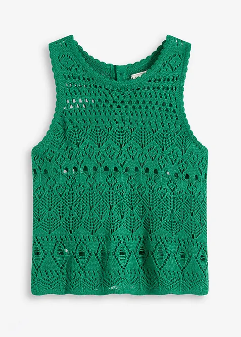 Top in maglia traforata, bonprix