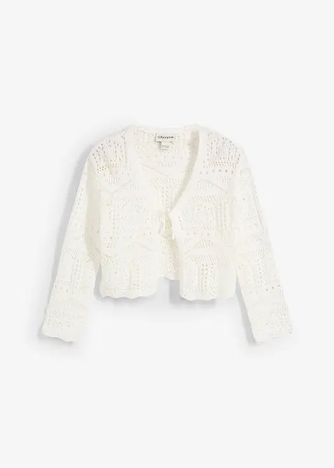 Bolero con ricami e maniche a 3/4, bonprix