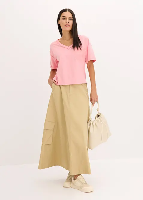 T-shirt oversize in puro cotone, bonprix