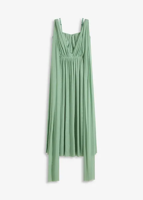 Abito lungo in mesh indossabile in vari modi, bonprix