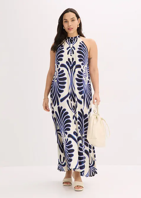 Abito lungo ampio in viscosa fluente, bonprix