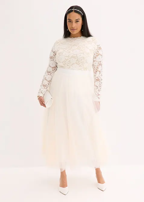 Gonna lunga in delicato tulle, bonprix