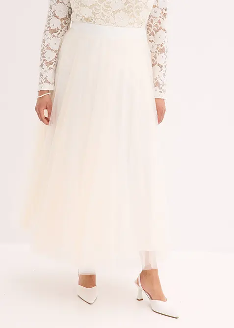 Gonna lunga in delicato tulle, bonprix