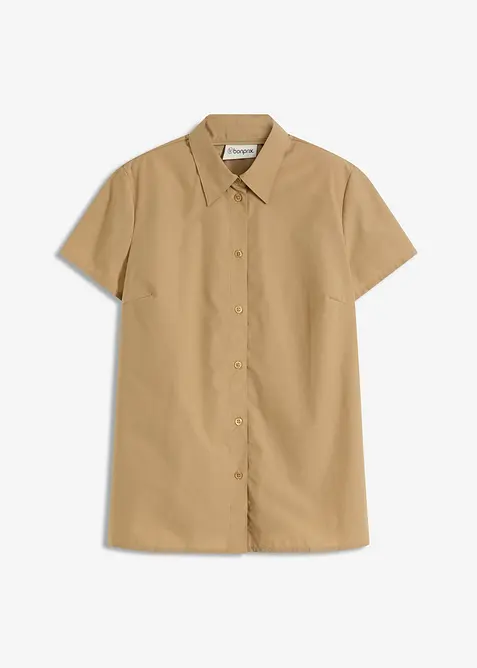 Camicetta a maniche corte in popeline, bonprix