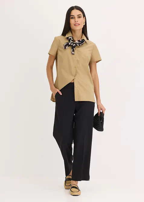 Camicetta a maniche corte in popeline, bonprix