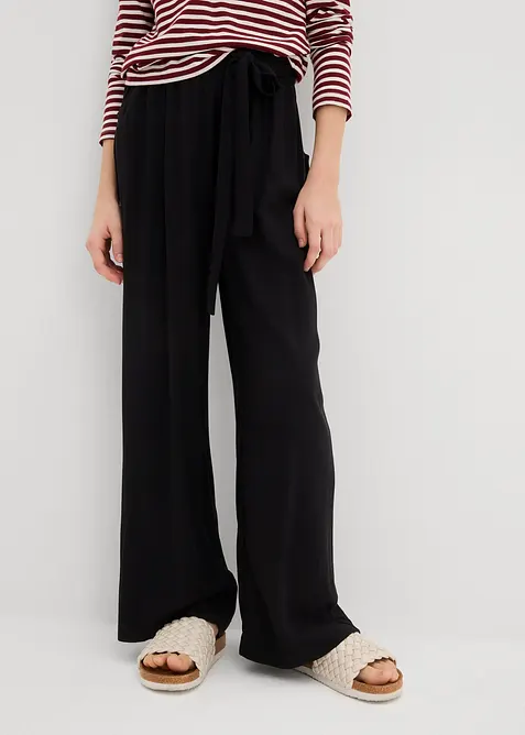 Pantaloni a palazzo in viscosa morbida, bonprix
