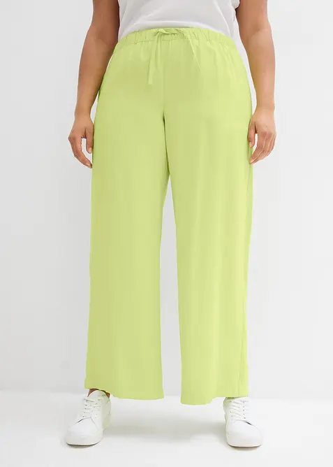 Pantaloni larghi in misto viscosa fluente, bonprix
