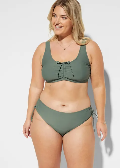 Bikini a bustier con con laccetti (set 2 pezzi), bonprix