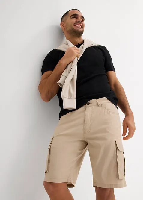 Bermuda cargo elasticizzati, regular fit, bonprix