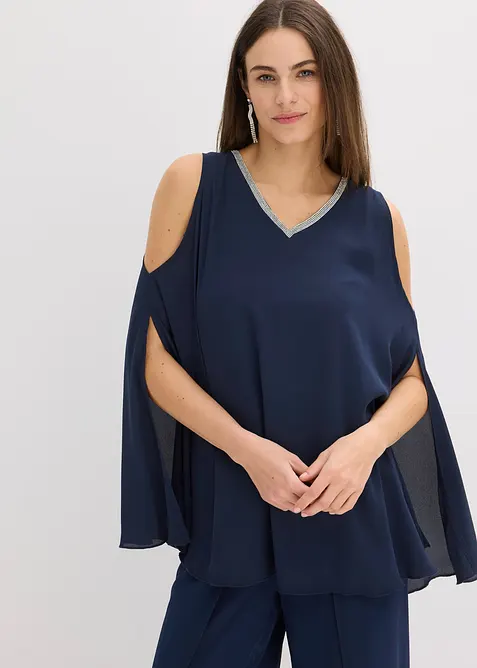 Blusa con strass, bonprix