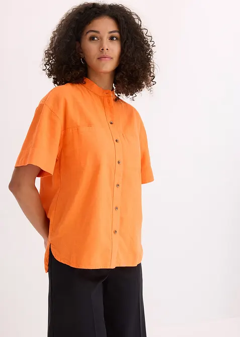 Camicia in misto viscosa fine, bonprix