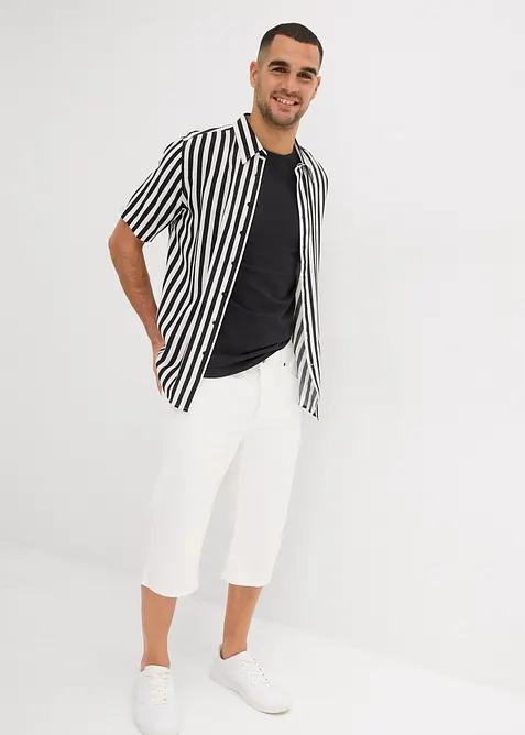 Bermuda lunghi in jeans elasticizzati, regular fit, bonprix