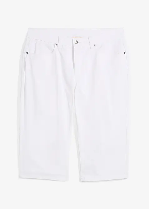 Bermuda lunghi in jeans elasticizzati, regular fit, bonprix