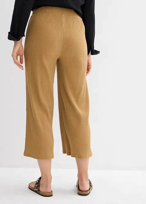 Pantaloni in jersey a coste con elastico in vita, bonprix