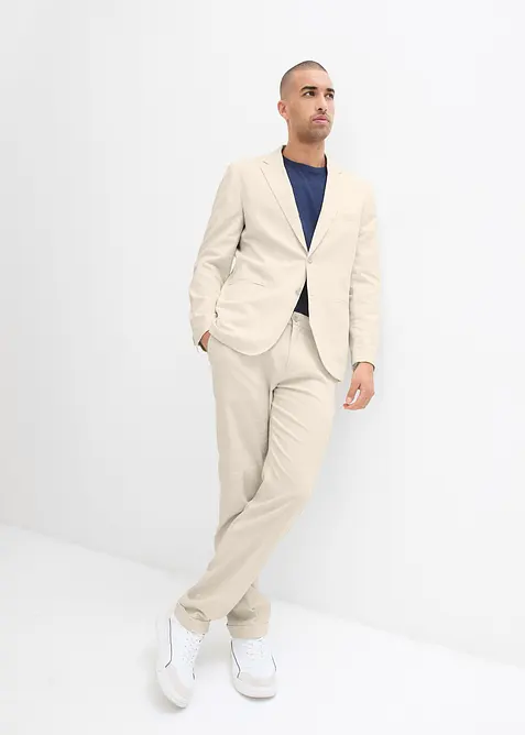 Giacca elegante con lino, regular fit, bonprix