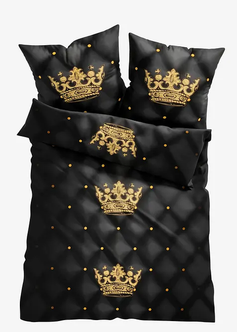 Biancheria da letto con corona, bonprix