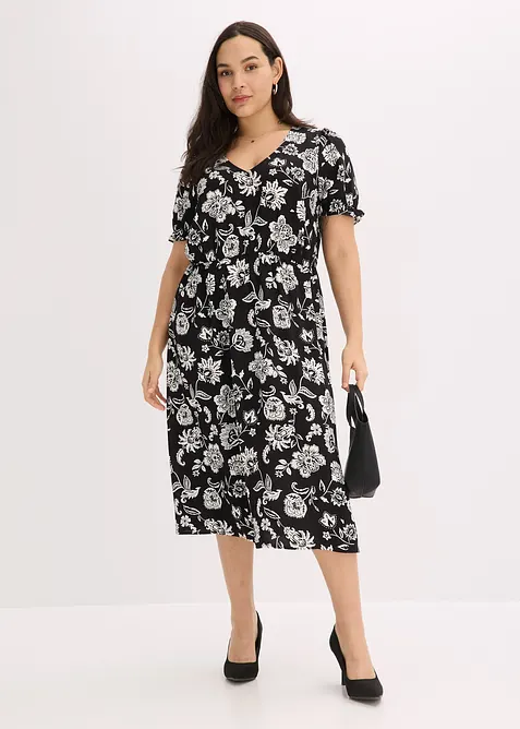 Abito midi fantasia, bonprix