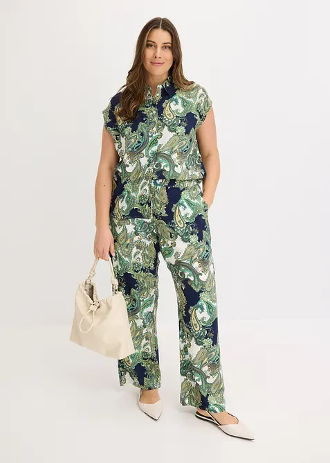 Pantaloni fantasia in viscosa fluente, bonprix