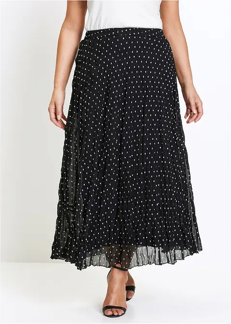 Gonna in chiffon con effetto stropicciato, bonprix