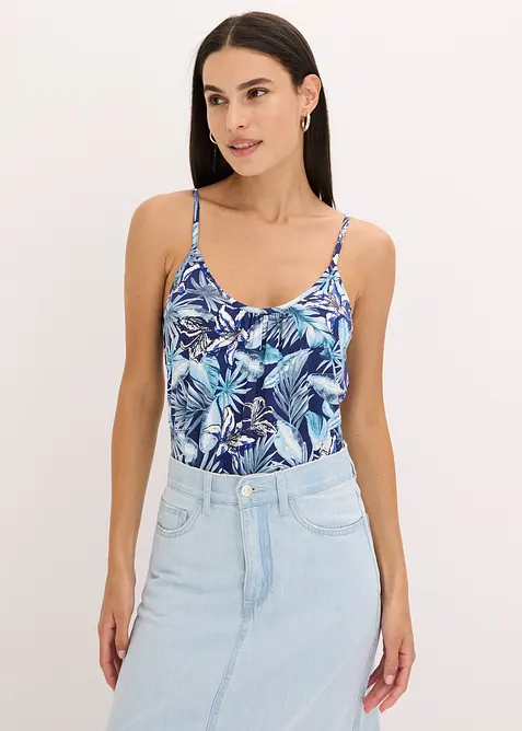 Top con spalline sottili in misto viscosa morbido, bonprix