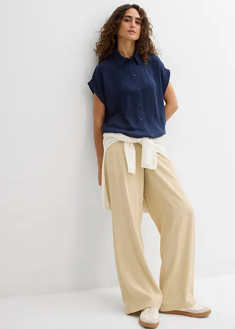 Camicetta a maniche corte con poliestere riciclato, bonprix