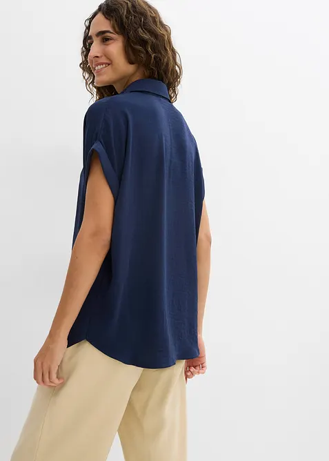 Camicetta a maniche corte con poliestere riciclato, bonprix