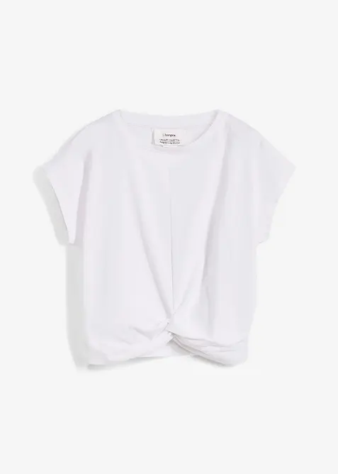 T-shirt cropped in puro cotone biologico, bonprix