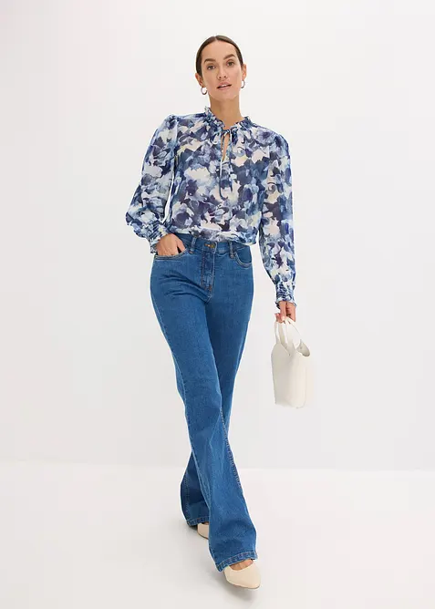 Camicetta in chiffon fantasia, bonprix