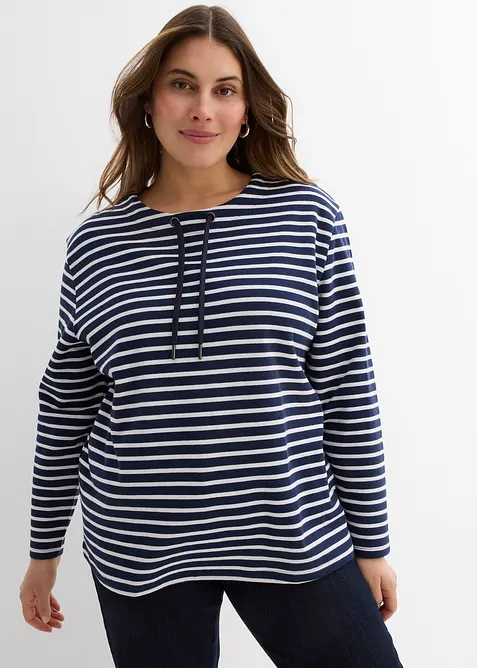 Felpa in tessuto operato, bonprix