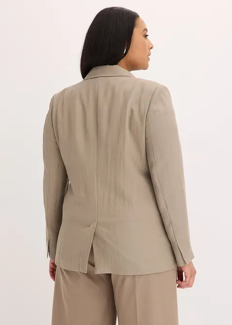 Blazer con lyocell effetto crinkle, bonprix