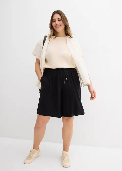 Bermuda in jersey di viscosa fluente, bonprix