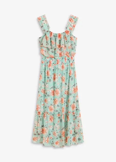 Abito fantasia con spalle scoperte, bonprix