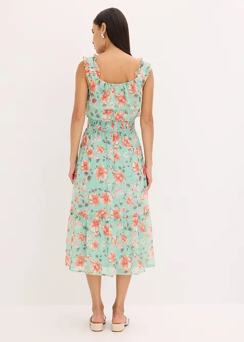 Abito fantasia con spalle scoperte, bonprix