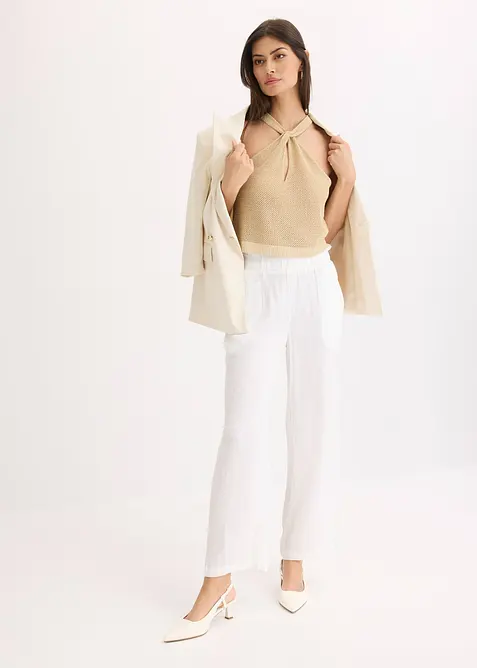 Top in maglia glitterato, bonprix