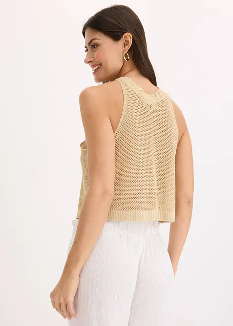 Top in maglia glitterato, bonprix