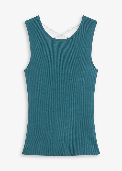 Top in maglia con cordoncino glitterato, bonprix