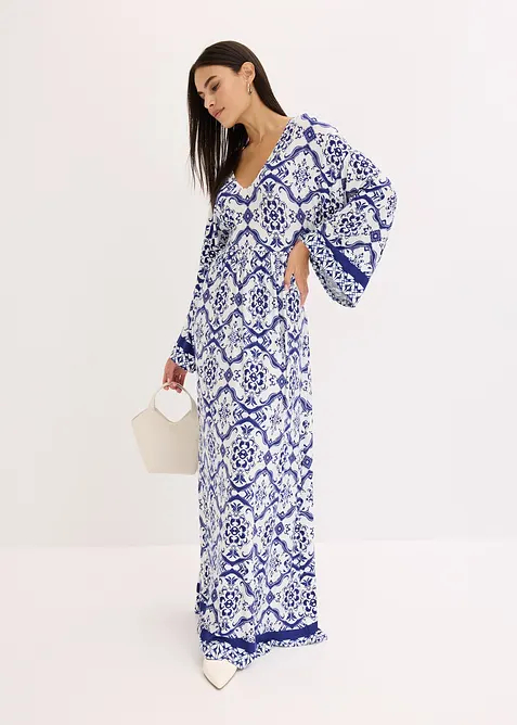 Abito lungo in misto viscosa morbido, bonprix