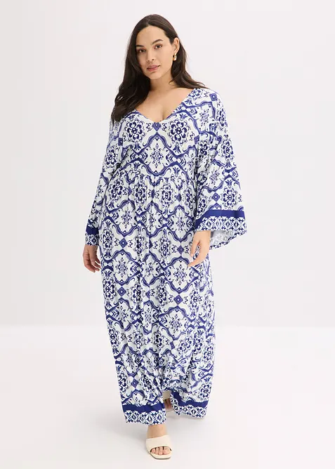 Abito lungo in misto viscosa morbido, bonprix