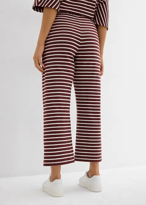 Pantaloni in jersey di cotone operato, bonprix