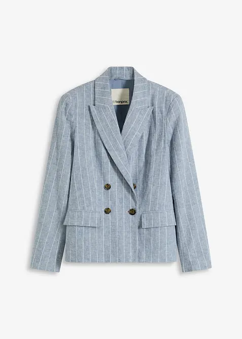 Blazer in misto lino, bonprix